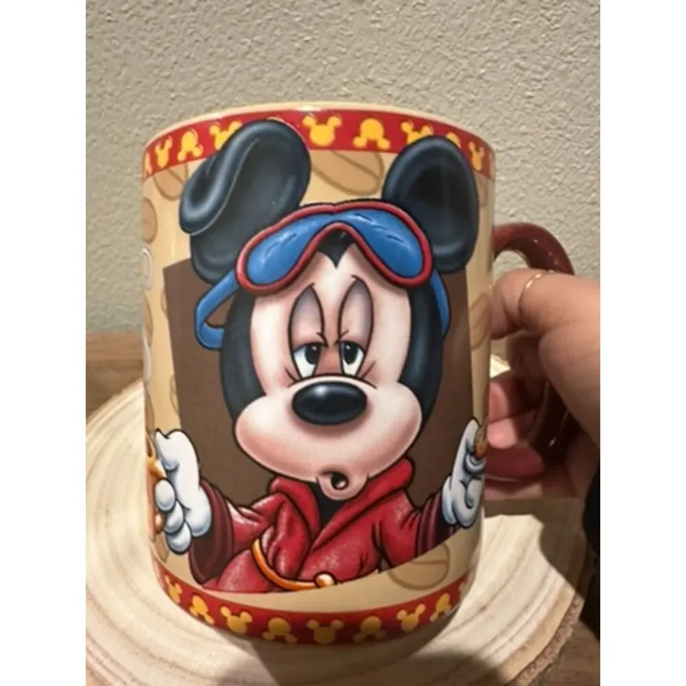 NWOT Disney Mickey 5” Coffee Mug “Mornings Aren't Pretty”